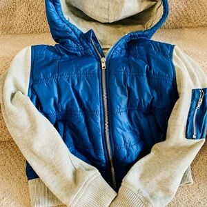 Tucker + Tate Blue and Gray Hooded Jacket